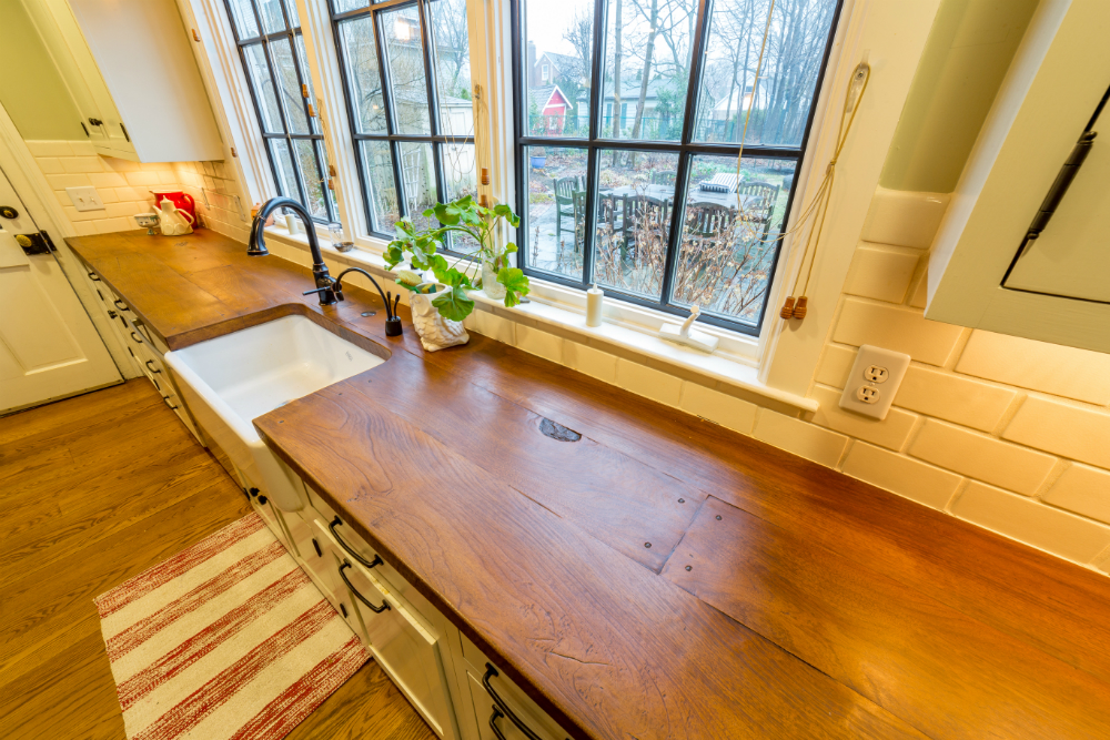 Meadowbank Designs Interior Design Counter Top Kitchen Woodform Concrete