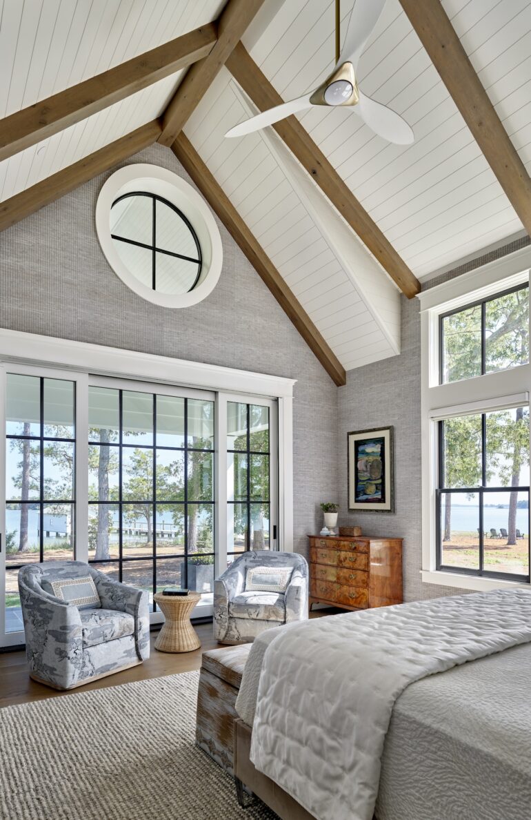 bedroom-design-shiplap-ceiling