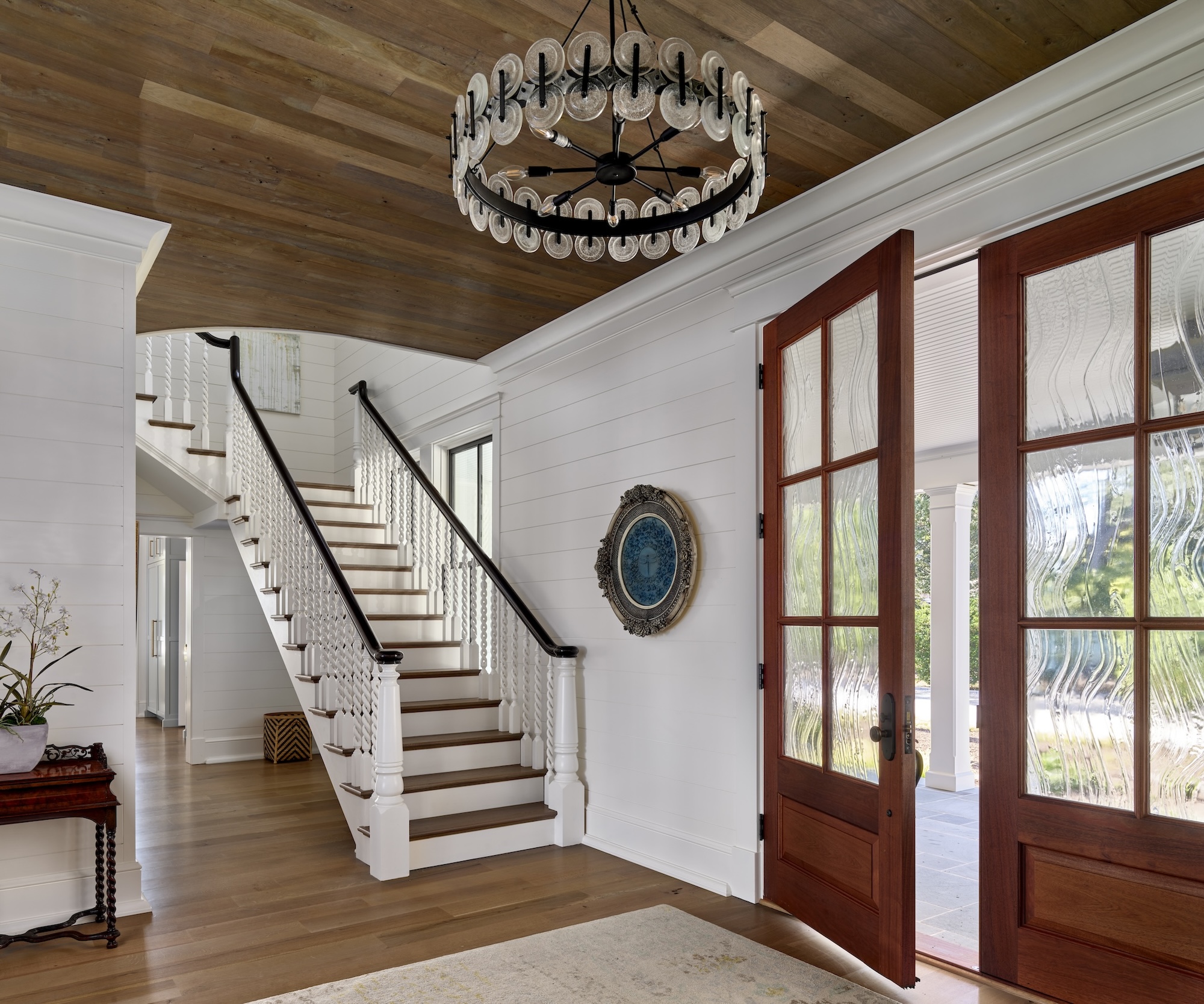 entryway-design-staircase-wood-doors